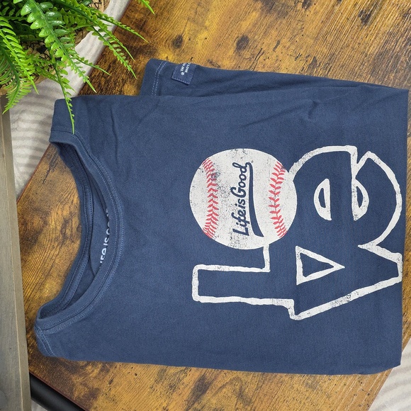 Life Is Good Love Baseball Crusher Tee - Picture 2 of 8